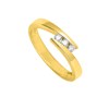 Bague Femme - Or 18 Carats - Diamant 0,12 Carats - vue V2