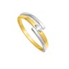 Bague Femme - Or 18 Carats - Diamant 0,07 Carats - vue V2