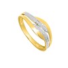 Bague Femme - Or 18 Carats - Diamant 0,01 Carats - vue V2