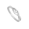 Bague Femme - Or 18 Carats - Diamant 0,1 Carats - vue V2