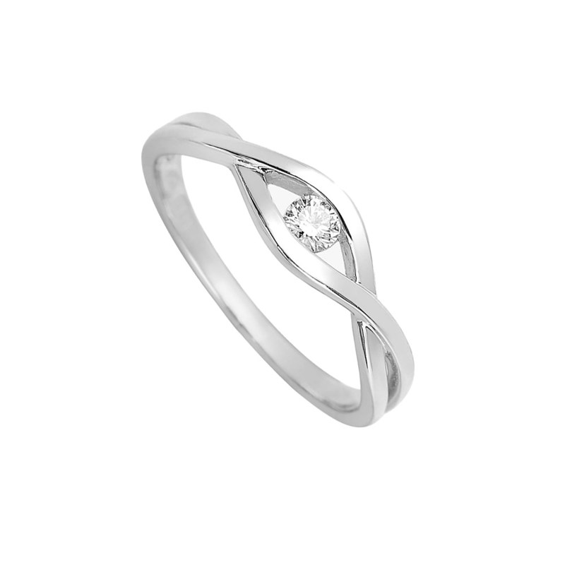 Bague Femme - Or 18 Carats - Diamant 0,1 Carats - vue 2