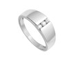 Bague Femme - Or 18 Carats - Diamant 0,12 Carats - vue V2