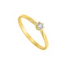 Bague Femme - Or 18 Carats - Diamant 0,08 Carats - vue V2