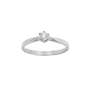 Bague Femme - Or 18 Carats - Diamant 0,14 Carats