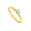 Bague Femme - Or 18 Carats - Diamant 0,14 Carats - vue V2