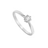 Bague Femme - Or 18 Carats - Diamant 0,18 Carats - vue V2