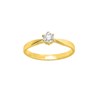 Bague Femme - Or 18 Carats - Diamant 0,23 Carats - vue V1