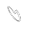 Bague Femme - Or 18 Carats - Diamant 0,18 Carats - vue V2