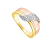 Bague femme - Diamant - Or 18 Carats - vue V2