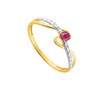 Bague femme - rubis - Or 18 Carats - vue V2