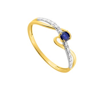 Bague femme - saphir - Or 18 Carats