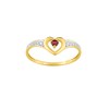 Bague femme - rubis - Or 18 Carats - vue V1