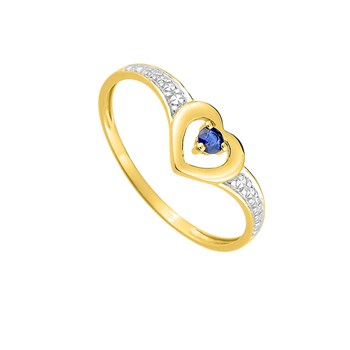 Bague femme - saphir - Or 18 Carats