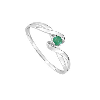 Bague femme - émeraude - Or 18 Carats