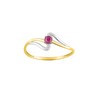 Bague femme - rubis - Or 18 Carats - vue V1