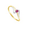 Bague femme - rubis - Or 18 Carats - vue V2