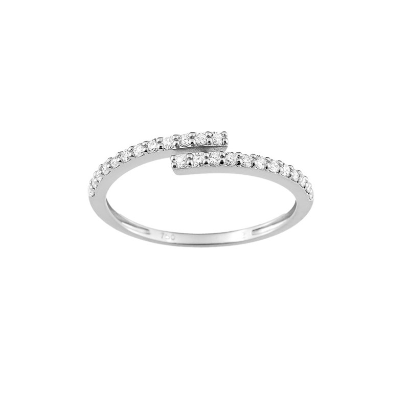 Bague femme - Oxyde de zirconium - Or 18 Carats