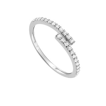 Bague femme - Oxyde de zirconium - Or 18 Carats