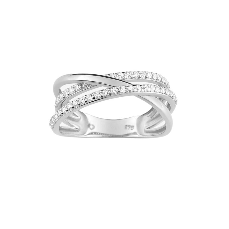 Bague femme - Oxyde de zirconium - Or 18 Carats