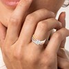 Bague femme - Oxyde de zirconium - Or 18 Carats - vue V3