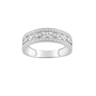 Bague femme - Oxyde de zirconium - Or 18 Carats