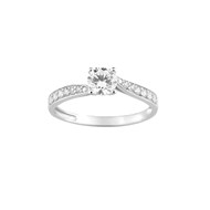 Bague femme - Oxyde de zirconium - Or 18 Carats