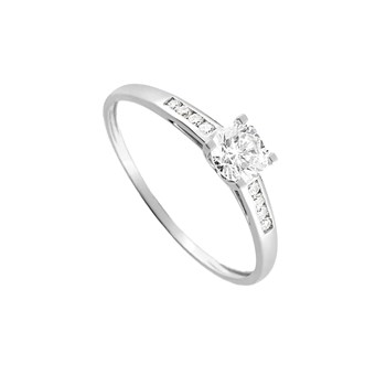 Bague femme - Oxyde de zirconium - Or 18 Carats