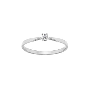 Bague Femme - Or 18 Carats - Diamant 0,04 Carats