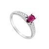 Bague femme - Rubis - Or 18 Carats - vue V2