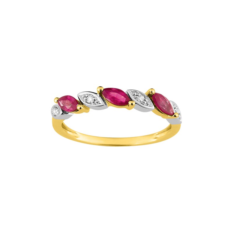 Bague femme - Rubis - Or 18 Carats