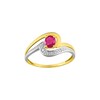 Bague femme - Rubis - Or 18 Carats - vue V1