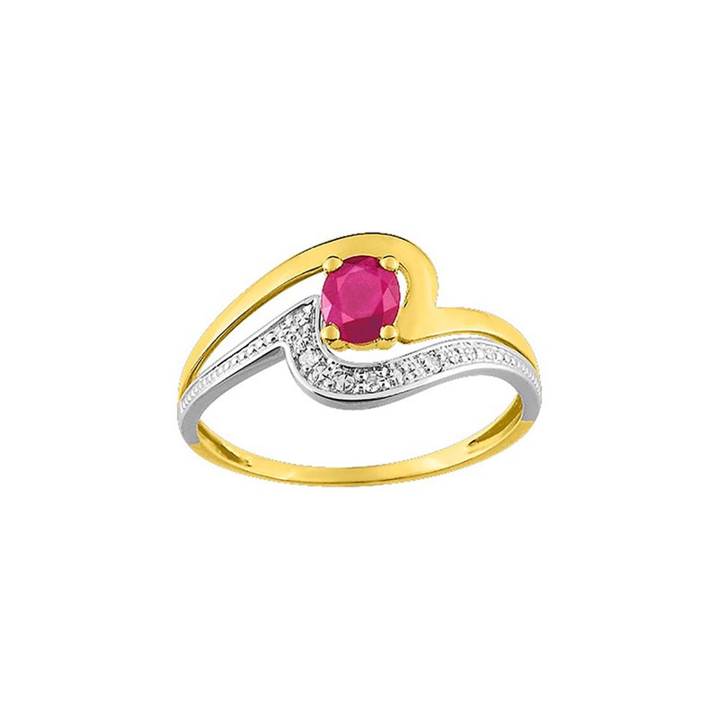 Bague femme - Rubis - Or 18 Carats