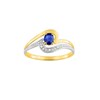 Bague femme - Saphir - Or 18 Carats - vue V1