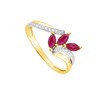 Bague femme - Rubis - Or 18 Carats - vue V2