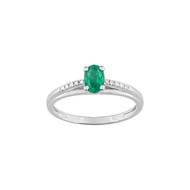 Bague femme - Emeraude - Or 18 Carats