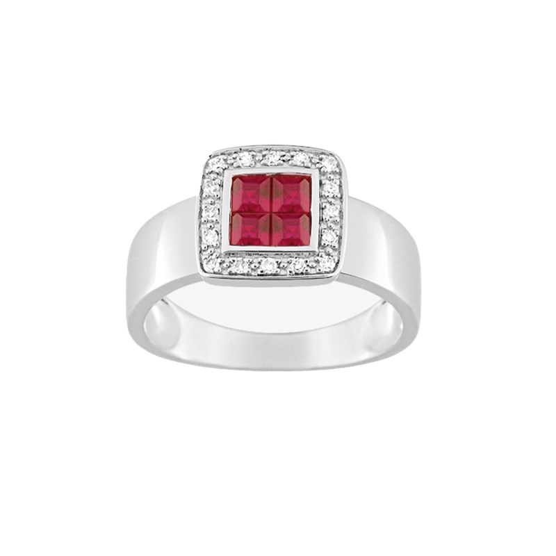 Bague femme - Rubis - Or 18 Carats