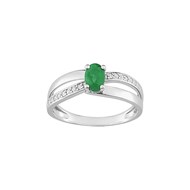 Bague femme - Emeraude et Or 18 Carats