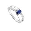 Bague femme - Saphir - Or 18 Carats - vue V2