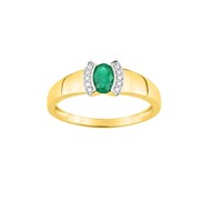 Bague femme - Emeraude et Or 18 Carats