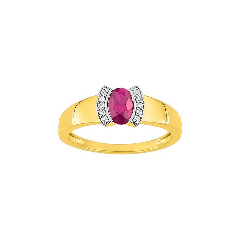 Bague femme - Rubis - Or 18 Carats