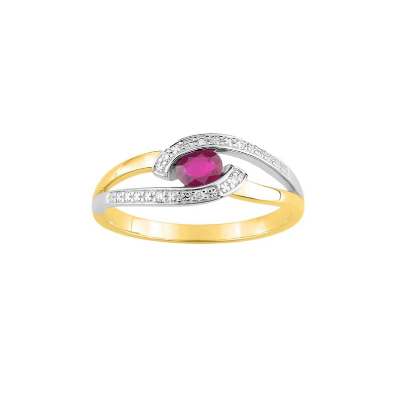 Bague femme - Rubis - Or 18 Carats