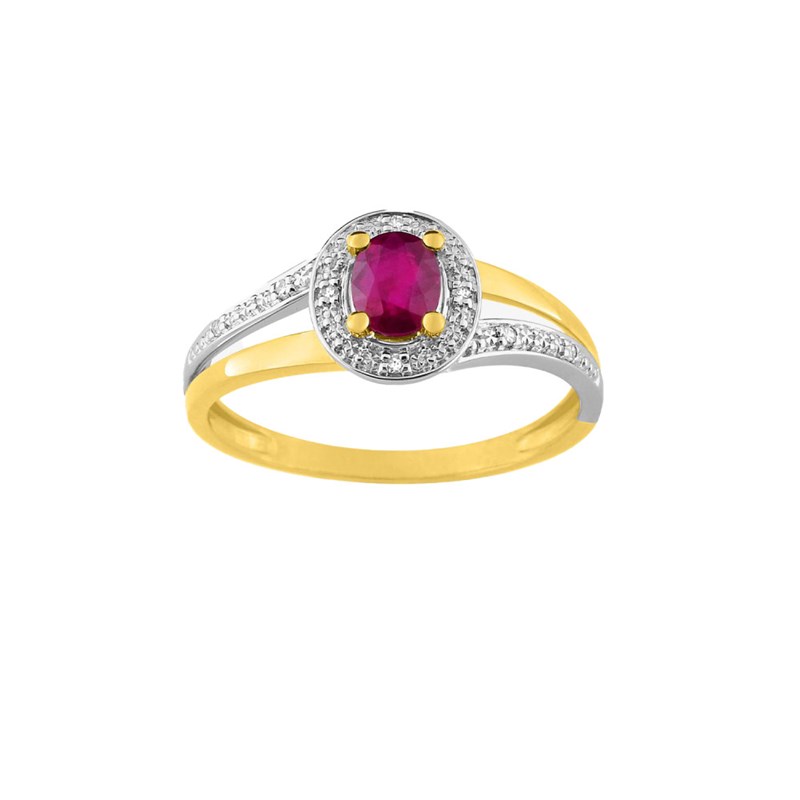 Bague femme - Rubis - Or 18 Carats