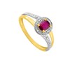 Bague femme - Rubis - Or 18 Carats - vue V2