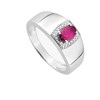 Bague femme - Rubis - Or 18 Carats - vue V2