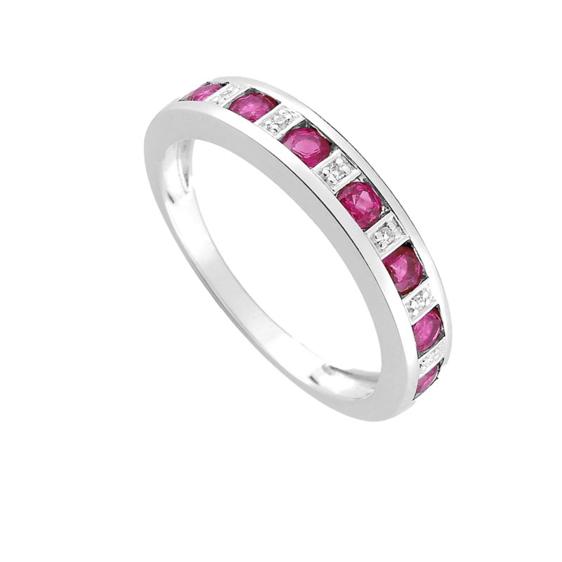 Bague femme - Rubis - Or 18 Carats - vue 2