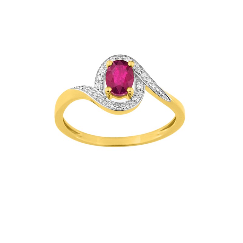 Bague femme - Rubis - Or 18 Carats