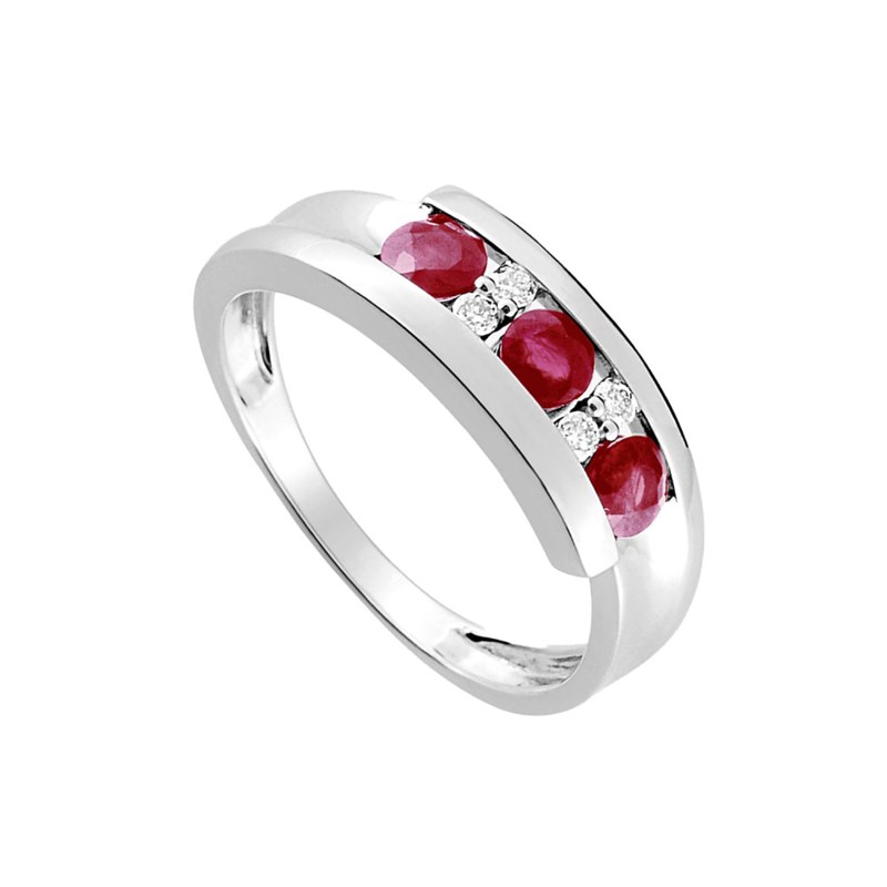 Bague femme - Rubis - Or 18 Carats - vue 2