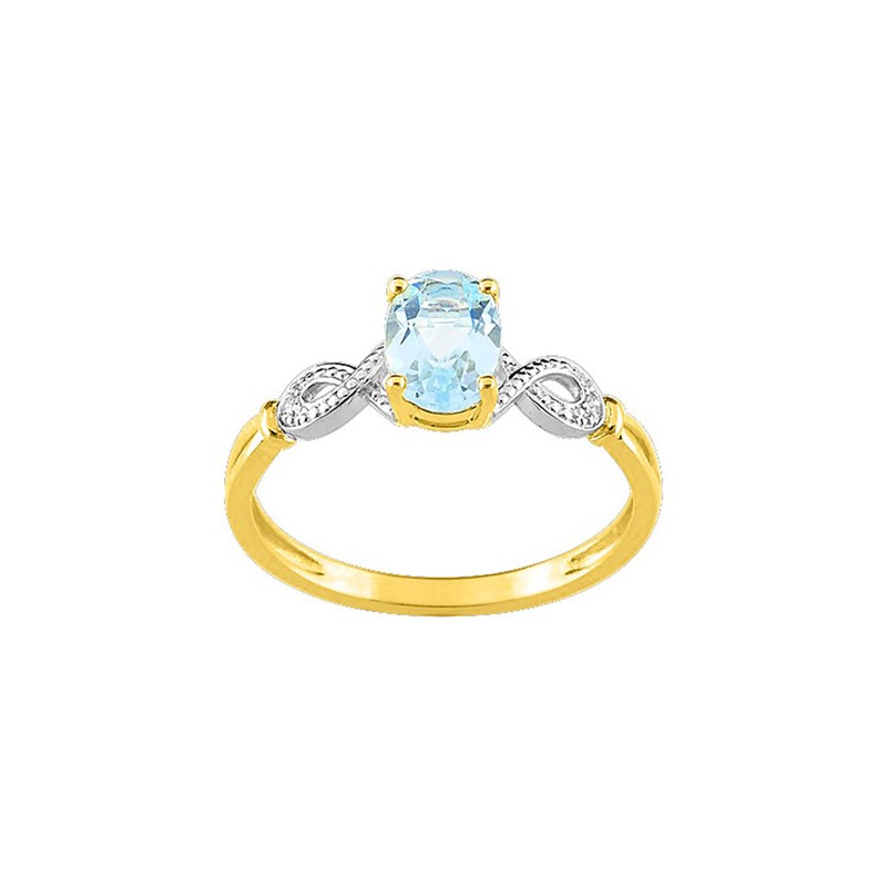 Bague femme - Topaze - Or 18 Carats