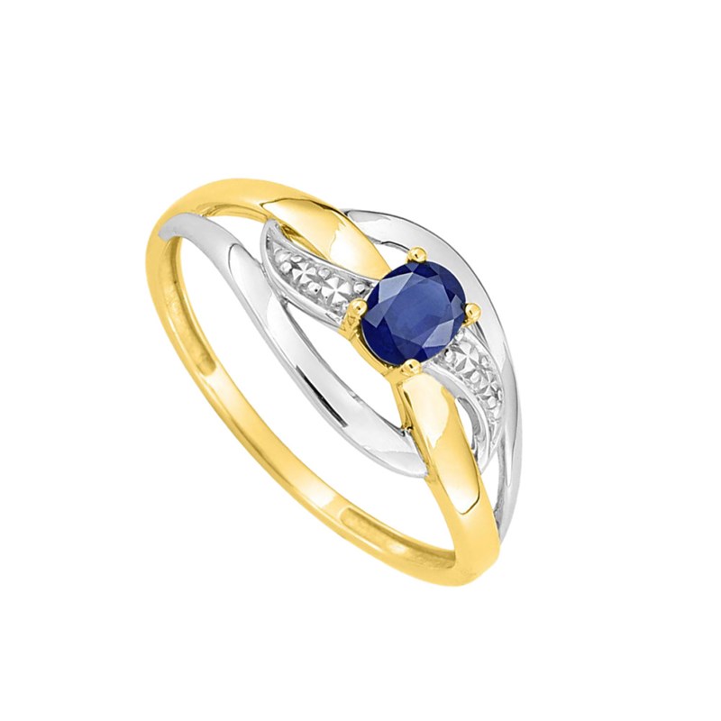 Bague femme - Saphir - Or 18 Carats - vue 2