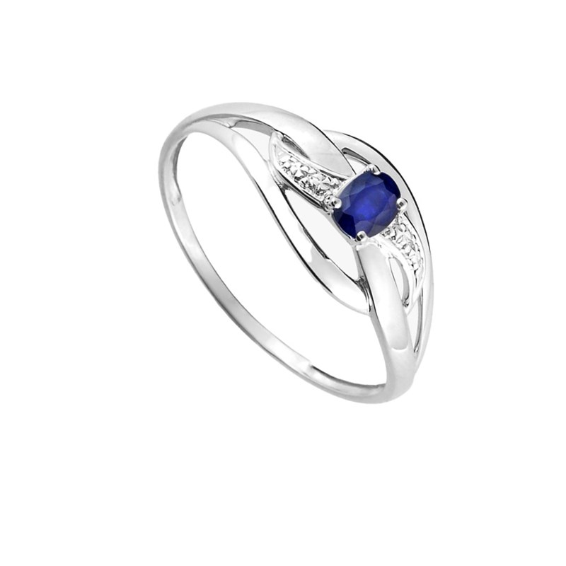 Bague femme - Saphir - Or 18 Carats - vue 2